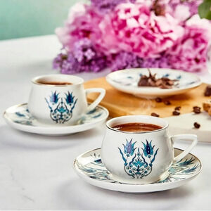 Karaca Iznık New Shape Coffee Cups Set Of 6